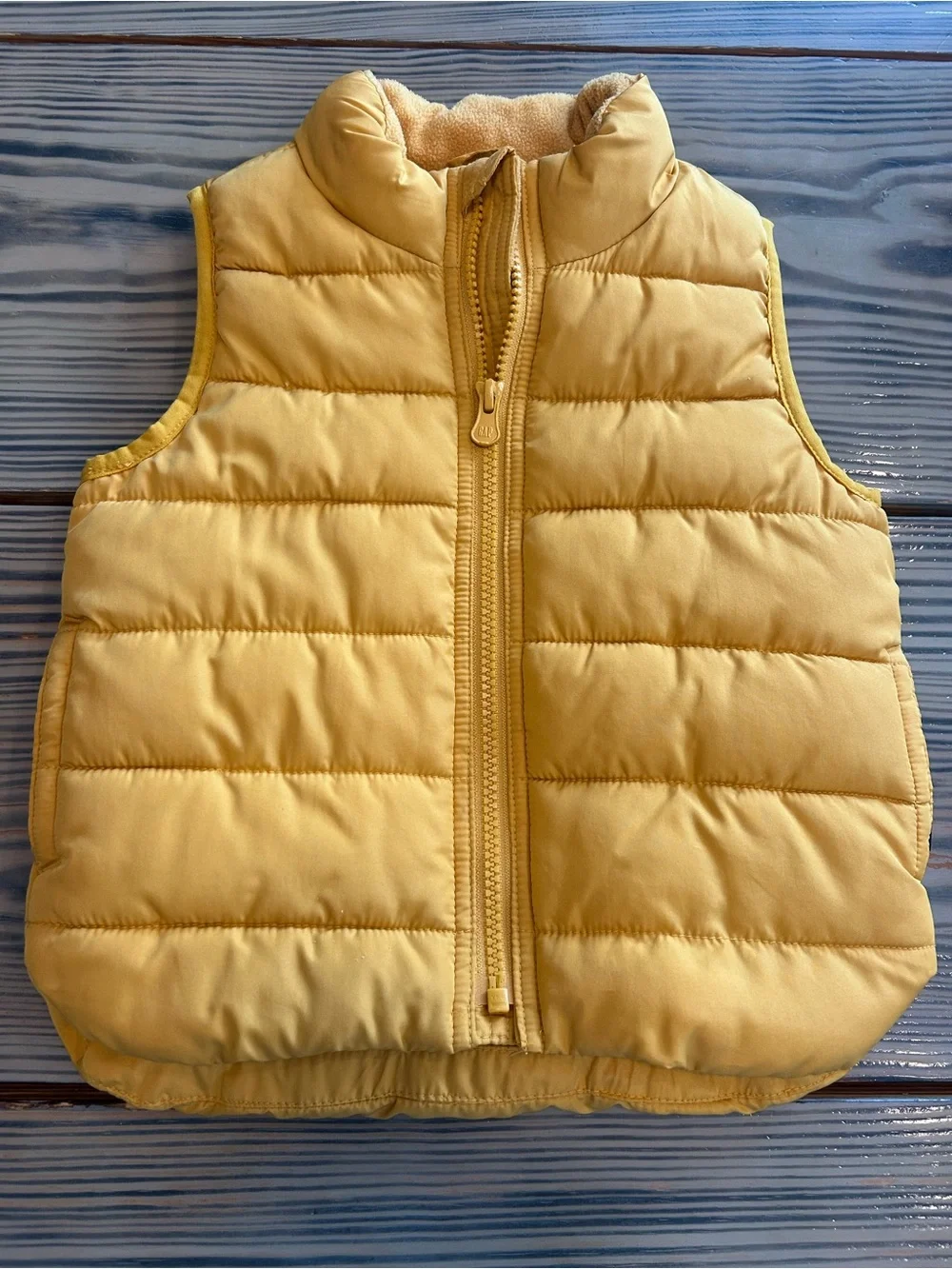 GAP Kids Mustard Yellow Puffer Vest